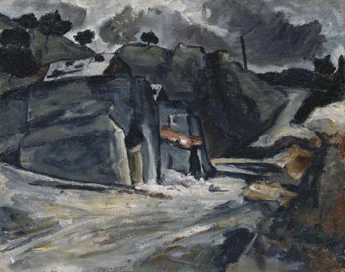Paul Cezanne Paysage provencal, or Rochers a L'Estaque, or Masures sous la neige china oil painting image